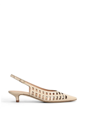 Julie Dee cut-out slingback pumps - Neutrals
