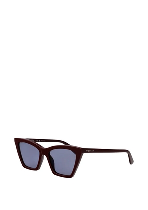 Alexander McQueen cat-eye frame sunglasses - Brown