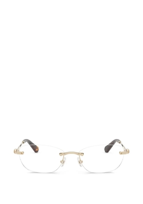 Swarovski Eyewear rimless oval-frame glasses - Gold