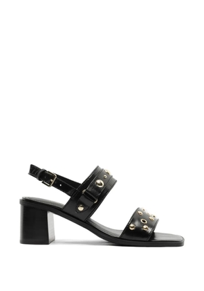 Arezzo stud-embellished leather sandals - Black