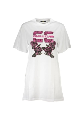 Cavalli Class short-sleeves mini dress - White