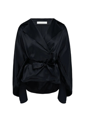 Club21 Collection Amelie silk-satin jacket - Black