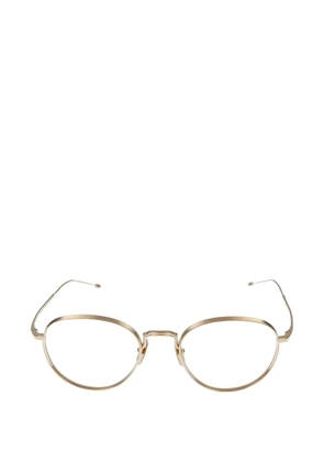 Thom Browne round-frame glasses - Gold