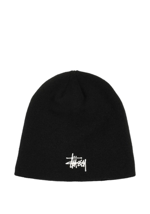 Stüssy embroidered beanie hat - Black