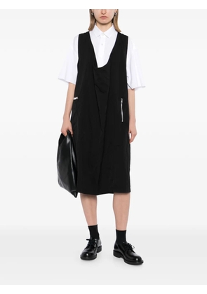 Black Comme Des Garçons zip-fastening pockets dress