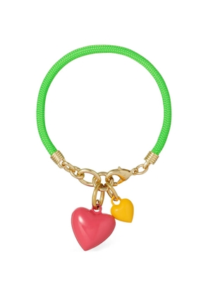 Roxanne Assoulin Happy Cord heart-charm bracelet - Pink