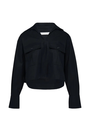 Club21 Collection Imogen flap-pocket top - Black