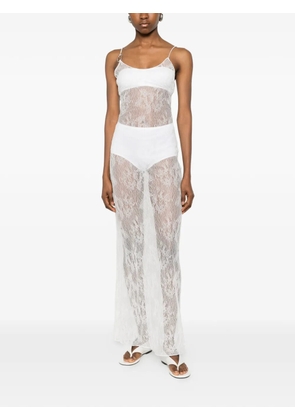 Oséree lace ring-detail maxi dress - White