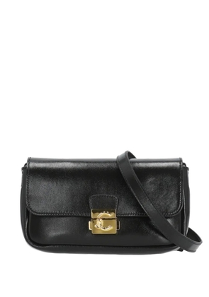 Coccinelle mini C-Me Lock logo-plaque shoulder bag - Black