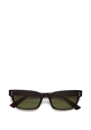 Marni Eyewear tortoiseshell-effect rectangle-frame sunglasses - Brown