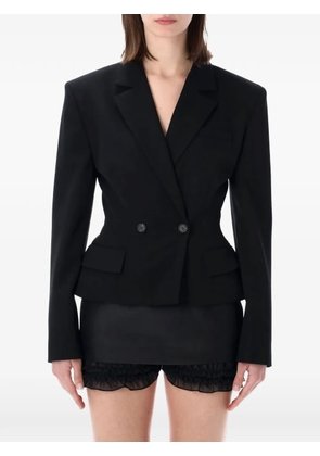 Magda Butrym double-breasted peplum blazer - Black