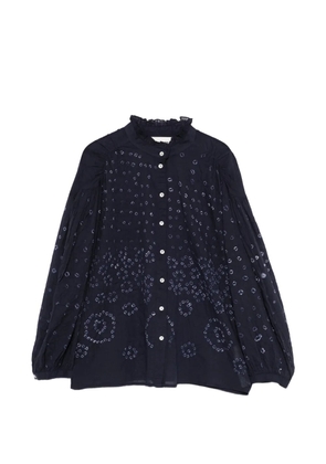 Antik Batik Bandini ruffled-collar blouse - Blue