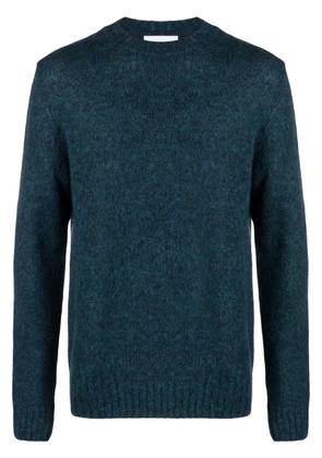 Lardini fisherman's-knit mélange jumper - Blue