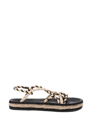 ISABEL MARANT braided rope sandals - Black