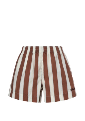 MC2 Saint Barth Meave striped shorts - Brown