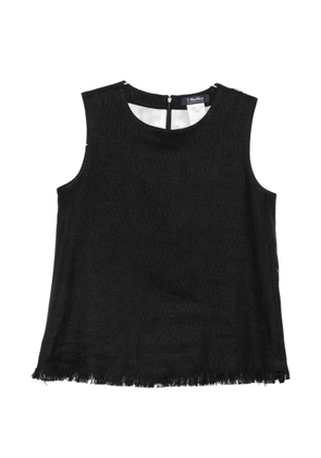 'S Max Mara fringed-edge sleeveless top - Black