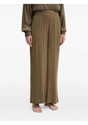 GUESS USA crinkled-effect palazzo pants - Green