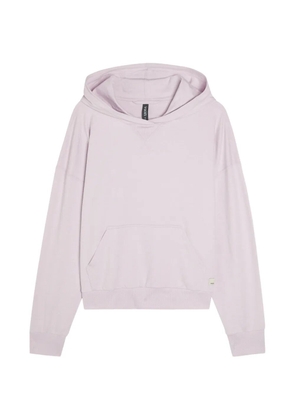 VUORI logo-patch jersey hoodie - Purple