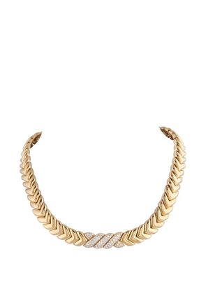 Van Cleef & Arpels diamond chevron necklace - Gold