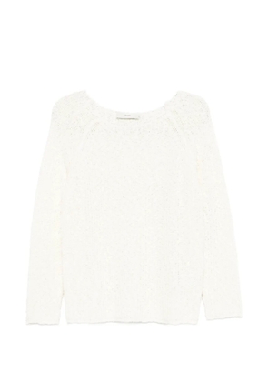 DUNST open-knit sweater - Neutrals