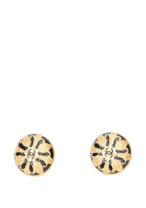 CHANEL Pre-Owned 1995 Interlocking CC earrings - Gold