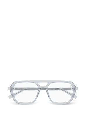 Saint Laurent Eyewear geometric-frame glasses - Grey
