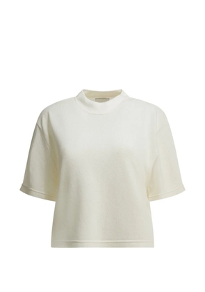 SA SU PHI cashmere cropped T-shirt - Neutrals