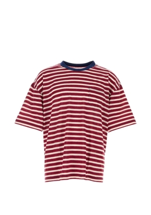 visvim Mondo Border striped wool T-shirt - Red
