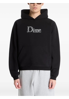 dime cotton hoodie - Black