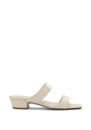 Aeyde Kami double-strap square-toe sandals - Neutrals