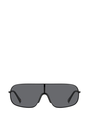 Polaroid logo-print sunglasses - Black