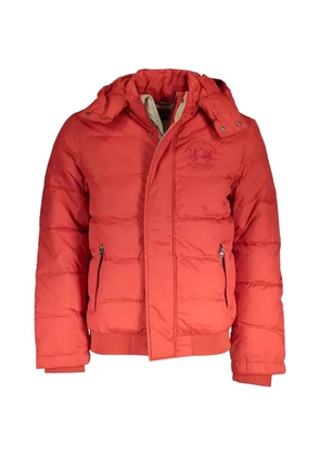 La Martina quilted hooded jacket - Orange