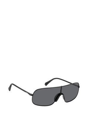 Polaroid logo-print sunglasses - Black