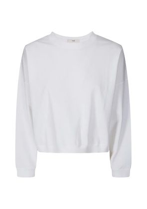 Merippa dropped-shoulder cotton sweater - White