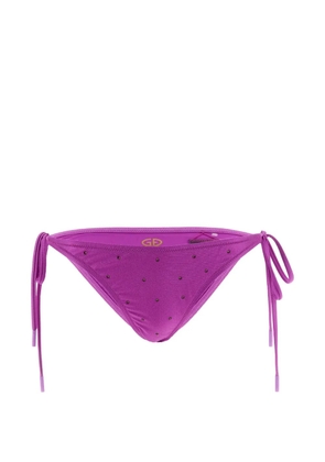 Goldbergh Kaia crystal-embellished bikini bottom - Purple