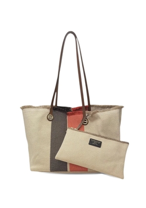 Borbonese medium Flight shopping bag - Neutrals