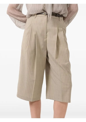 Barbara Bui pinstripe bermuda shorts - Neutrals