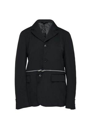 Comme Des Garçons Black zip-detail blazer