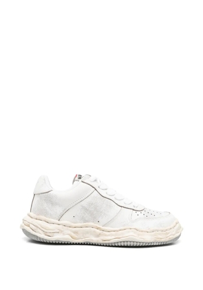 Maison MIHARA YASUHIRO cracked-effect wavy-sole sneakers - White