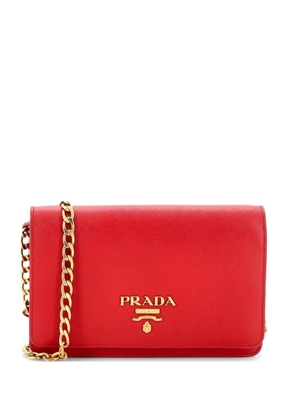 Prada Pre-Owned Chain Wallet Saffiano Leather crossbody bag - Red