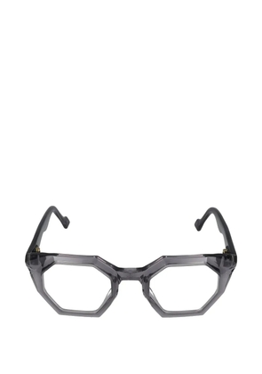 Yohji Yamamoto geometric-frame glasses - Grey