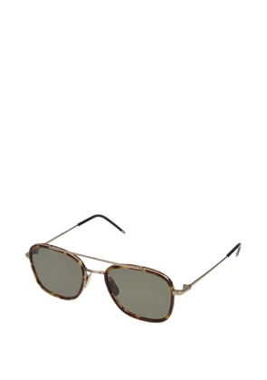 Thom Browne tortoiseshell-effect double-bridge sunglasses