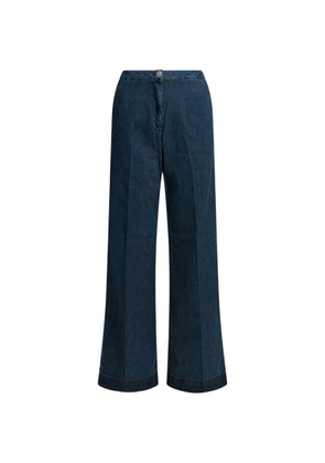 Shaft Jeans pressed-crease wide-leg jeans - Blue