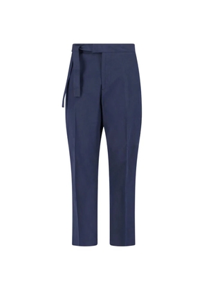 Paul Smith belted straight-leg trousers - Blue