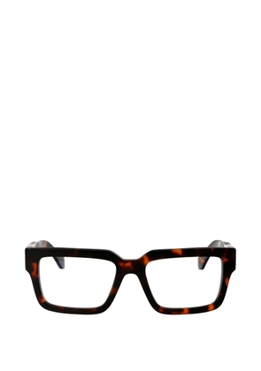 Off-White tortoiseshell-effect square-frame glasses - Brown