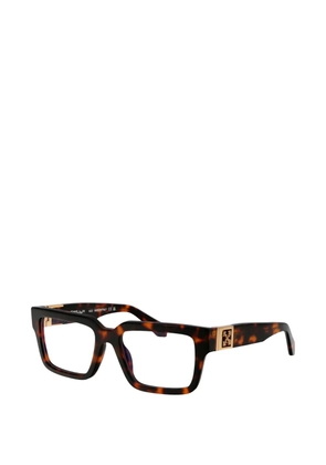 Off-White tortoiseshell-effect square-frame glasses - Brown