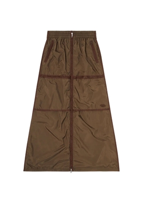 Diesel Oval D zip-front skirt - Brown