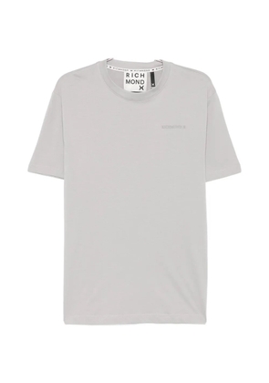 John Richmond logo-patch T-shirt - Grey