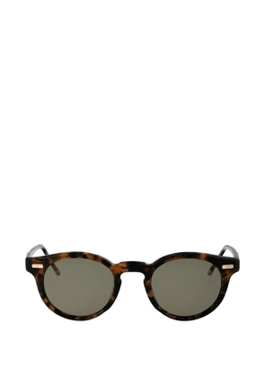 Thom Browne tortoiseshell-effect round-frame sunglasses