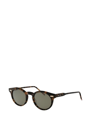 Thom Browne tortoiseshell-effect round-frame sunglasses
